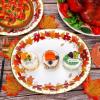 Sliner 100 Count Thanksgiving Oval Plates with Fall Leaves Disposable Dinner Give Thanks Platters with Gold Foil Serving Thanksgiving Large Paper Plates Wedding Platter Holiday Dinnerware Decoration