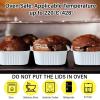 Sliner 100 Pcs 10 oz Mini Cake Pans with Lids Aluminum Foil Disposable Ramekins Mini Cake Cups with Spork Sticker Square Cupcake Cups Baking Tins for Kitchen Party Wedding Birthday(Gold Silver)(White)