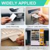 Sliner 100 Pcs Credit Card Reader Cleaner Cards Dual Side Cr80 Reader Cleaning Scanner Cleaning Sheets Pos Swipe Terminal for Printer Optical Credit Machines(200)