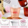 Sliner 100 Pcs Pink Disco Cowgirl Plastic Cups Bachelorette Party Decorations 12 oz Disposable Clear Disco Ball Cups for Bachelorette Birthday Wedding 70s 80s 90s Party(Black and Pink)
