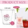 Sliner 100 Pcs Pink Disco Cowgirl Plastic Cups Bachelorette Party Decorations 12 oz Disposable Clear Disco Ball Cups for Bachelorette Birthday Wedding 70s 80s 90s Party(Clear)