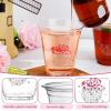Sliner 100 Pcs Pink Disco Cowgirl Plastic Cups Bachelorette Party Decorations 12 oz Disposable Clear Disco Ball Cups for Bachelorette Birthday Wedding 70s 80s 90s Party(Clear)