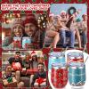 Sliner 12 Pack Christmas Wine Tumbler 12 oz Christmas Stainless Steel Wine Glass Christmas Gift Tumbler Cup with Straw and Brush Santa Elk Coffee Mug Holiday Gift for Xmas Party Favor (Snowman)(Gingerbread)