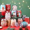 Sliner 12 Pack Christmas Wine Tumbler 12 oz Christmas Stainless Steel Wine Glass Christmas Gift Tumbler Cup with Straw and Brush Santa Elk Coffee Mug Holiday Gift for Xmas Party Favor (Snowman)(Gingerbread)