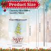 Sliner 12 Pack Christmas Wine Tumbler 12 oz Christmas Stainless Steel Wine Glass Christmas Gift Tumbler Cup with Straw and Brush Santa Elk Coffee Mug Holiday Gift for Xmas Party Favor (Snowman)(Snowman)