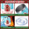 Sliner 12 Pack Christmas Wine Tumbler 12 oz Christmas Stainless Steel Wine Glass Christmas Gift Tumbler Cup with Straw and Brush Santa Elk Coffee Mug Holiday Gift for Xmas Party Favor (Snowman)(Gingerbread)