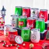 Sliner 12 Pack Christmas Wine Tumbler 12 oz Christmas Stainless Steel Wine Glass Christmas Gift Tumbler Cup with Straw and Brush Santa Elk Coffee Mug Holiday Gift for Xmas Party Favor (Snowman)(Tree)