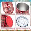 Sliner 12 Pack Christmas Wine Tumbler 12 oz Christmas Stainless Steel Wine Glass Christmas Gift Tumbler Cup with Straw and Brush Santa Elk Coffee Mug Holiday Gift for Xmas Party Favor (Snowman)(Snowflake)