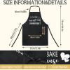 Sliner 12 Pcs Aprons for Women with Pockets Funny Bulk Kitchen Baking Cooking Cute Aprons Women Men Novelty Funny Quotes Adjustable Black Pocket Christmas Birthday Gifts