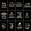 Sliner 12 Pcs Aprons for Women with Pockets Funny Bulk Kitchen Baking Cooking Cute Aprons Women Men Novelty Funny Quotes Adjustable Black Pocket Christmas Birthday Gifts