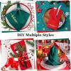 Sliner 12 Pcs Christmas Red Cloth Napkins Set 17 x 17 Inch Embroidered Seasonal Sayings Dinner Fabric Napkins Washable Wishes Grateful Blessed Merry Christmas Napkin for Holiday Kitchen Party(Red and Green)