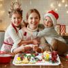 Sliner 12 Pcs Christmas Serving Trays Christmas Platters Christmas Trays Large Cookie Platter Reusable Food Plates 13″ x 10″ Holiday Kitchen Dinnerware for Party Supplies(Christmas Tree)(Assorted Styles)