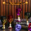 Sliner 12 Pcs Halloween Skull Claw Goblet Wine Cup 10 oz Gothic Skull Wine Goblet Skeleton Design Cup Creepy Claw Mug for Halloween Party Bar Fancy Haunted House Martini Drinking KTV Store(Gold Hand)