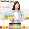 Sliner 150 Pcs 2oz Clear Plastic Bottles Mini Juice Bottle with Screw Lid Small Empty Reusable Liquid Vial Freezer Beverage Container Leak Proof for Juice Milk Water(300)