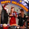 Sliner 180 Pcs Halloween Party Supplies Plates Napkins Cups Serve 30 Halloween Disposable Paper Dinner Dessert Plates Spooky Napkins Cocktail Beverage Cups Plastic Fork Set (Multicolor,Cute Style)(Purple)
