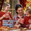 Sliner 2 Pcs Christmas Wooden Advent Calendar with 24 Drawers Countdown to Christmas Storage Organizer, DIY Unfinished Storage Box Apothecary Cabinet Ready to Decorate for Kids Gift Craft
