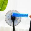 Sliner 2 Pcs Cobweb Duster Bendable Fan Duster Plastic Dust Cleaner Microfiber Head Ceiling Brush Reusable Dirt Remover for Fan Air Conditioning Home Vents Shutters (Blue)(Blue)