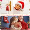 Sliner 20 Set Christmas Santa Key Ornament for No Chimney Houses Vintage Metal Skeleton Charm Key with Santa Claus Card and Red Mesh Bag for Christmas Tree (Red,Black)(Red  Black)