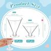 Sliner 200 Pcs Plastic Margarita Glasses Disposable Martini Glasses and Pearl Cocktail Picks 5 oz/6 oz Cocktail Toothpicks for Appetizer Disposable Margarita Dessert Cups for Summer Party Supplies