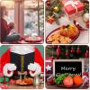 Sliner 3 Pcs Christmas Holiday Candy Dish Peppermint Candy Tray Christmas Serving Dishes Crystal Glass Fruit Plates Dessert Plates Tableware Bowl for Xmas Cookie Snack Party Favor (Red)(Red)