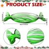 Sliner 3 Pcs Christmas Holiday Candy Dish Peppermint Candy Tray Christmas Serving Dishes Crystal Glass Fruit Plates Dessert Plates Tableware Bowl for Xmas Cookie Snack Party Favor (Red)(Green)