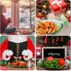 Sliner 3 Pcs Christmas Holiday Candy Dish Peppermint Candy Tray Christmas Serving Dishes Crystal Glass Fruit Plates Dessert Plates Tableware Bowl for Xmas Cookie Snack Party Favor (Red)(Green)