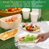 Sliner 300 Pcs Disposable Wood Boat Plates Dishes Food Boats Disposable Wooden Appetizer Sushi Plates Bulk for Catering and Home Use(7 Inch)(8 Inch)