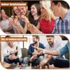 Sliner 48 Pack Birthday Shot Glasses Bulk 1.4oz Cheers to 30/40/50/60/70/80 Years Shot Glass Unbreakable Thick Base Mini Clear Plastic Wine Glass Anniversary Favors for Guests(Black,50 Years)(Black)