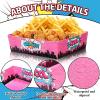 Sliner 48 Pcs Hero Theme Birthday Party Supplies 5Lb Large Hero Food Trays Party Favors Food Boats Snack Paper Trays for Birthday Decorations(Boy)(Girl)