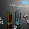 Sliner 48 Wedding Shot Tall Glasses Set,Take a Shot We Tied the Knot 2oz Acrylic Glasses with Heavy Base, Liquor Bottles Bulk for Newlyweds Bridal Shower Party Favors Souvenirs Gifts (Clear)(Blue)