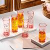 Sliner 48 Wedding Shot Tall Glasses Set,Take a Shot We Tied the Knot 2oz Acrylic Glasses with Heavy Base, Liquor Bottles Bulk for Newlyweds Bridal Shower Party Favors Souvenirs Gifts (Clear)(Pink)