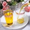 Sliner 50 Pcs Hard Plastic Cups Double Rimmed Plastic Cups Heavy Duty Fancy Disposable Wine Glasses for Holiday Wedding Graduation Birthdays Christmas Valentine Parties(16 Oz,Rose Gold)(Rose Gold)