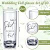 Sliner 50 Set Wedding Favors for Guests Bulk 2oz Acrylic Take a Shot We Tied the Knot Shot Glasses with Thank You Cards Organza Bags for Guest Souvenirs Wedding Gifts Newlyweds Bridal Shower Party(Clear)