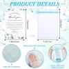 Sliner 50 Set Wedding Favors for Guests Bulk 2oz Acrylic Take a Shot We Tied the Knot Shot Glasses with Thank You Cards Organza Bags for Guest Souvenirs Wedding Gifts Newlyweds Bridal Shower Party(Blue)