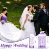Sliner 50 Set Wedding Favors for Guests Bulk 2oz Acrylic Take a Shot We Tied the Knot Shot Glasses with Thank You Cards Organza Bags for Guest Souvenirs Wedding Gifts Newlyweds Bridal Shower Party(Purple  Black)