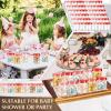 Sliner 60 Pcs 8 oz Plastic Jars with Lids Clear Round Leakproof Storage Containers Empty Refillable Plastic Mason Jars for Travel Storage Face Creams Kitchen Household Food Spice (Cute Color)(Cute Color)