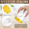 Sliner 60 Pcs 8 oz Plastic Jars with Lids Clear Round Leakproof Storage Containers Empty Refillable Plastic Mason Jars for Travel Storage Face Creams Kitchen Household Food Spice (Cute Color)(Gold)