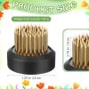 Sliner 8 Pcs 2 Inch Floral Frogs Round Brass Flower Holder Japanese Ikebana Vase Floral Frogs Arranger Fixed Tools Pin for Flower Arrangement Home DIY Craft(Gold)(Gold)
