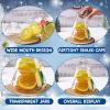 Sliner Christmas Tree Candy Jars Glass Cookie Jars with Lids Lovely Christmas Tree Jar Bowl Food Storage Container for Xmas Festival Holiday Party Gift Table Decoration (Green,11.81 x 6.3 Inch)(Clear)