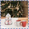 Sliner Christmas Tree Candy Jars Glass Cookie Jars with Lids Lovely Christmas Tree Jar Bowl Food Storage Container for Xmas Festival Holiday Party Gift Table Decoration (Green,11.81 x 6.3 Inch)(Clear)