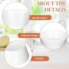 Sliner Set of 24 Ceramic Souffle Dish 1.5 oz Mini Ramekins Dipping Sauce Cups Porcelain Small Sauce Bowls for Baking Condiment Serving Dessert Kitchen Condiments Oven and Microwave Safe, White