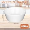 Sliner Set of 24 Ceramic Souffle Dish 1.5 oz Mini Ramekins Dipping Sauce Cups Porcelain Small Sauce Bowls for Baking Condiment Serving Dessert Kitchen Condiments Oven and Microwave Safe, White