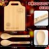 Sliner Set of 3 Chili Cook off Prizes Wooden Cutting Boards with Handle Spoon Chili Cook off Trophies Awards 1st 2nd 3rd Place Competition Gifts for Men Women Festivals Decorations