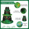 Sliner Video Game Cupcake Stand Party Decorations 3 Tier Cardboard Gamer Cake Stand Holder Gaming Theme Dessert Tower Tray for Boy Girl Player Birthday Video Game Party Supplies Decoration