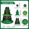 Sliner Video Game Cupcake Stand Party Decorations 3 Tier Cardboard Gamer Cake Stand Holder Gaming Theme Dessert Tower Tray for Boy Girl Player Birthday Video Game Party Supplies Decoration