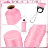 Tticai 12 Pieces Breast Cancer Awareness Aluminum Water Bottle Pink Ribbon Bike Water Bottle Reusable Bottles Leak Proof Lightweight Portable Bottles for Marathon Running(25 oz)