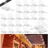 Garland Hangers for Front Door Adjustable Christmas Garland Hooks Ties Hanging Strips Straps for Mantle Fireplace String Light Window Xmas Stocking Wreath Decorations(White,50 Pcs)(White)
