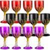 Sliner 12 Pcs Halloween Skull Claw Goblet Wine Cup 10 oz Gothic Skull Wine Goblet Skeleton Design Cup Creepy Claw Mug for Halloween Party Bar Fancy Haunted House Martini Drinking KTV Store(Gold Hand )