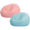 Sliner 2 Pcs Stuffed Animal Storage Bean Bag Chair Cover for Kids Adults (no Filler) Large Stuffable Zipper Beanbag Cover for Organizing Plush Toys or Memory Foam(Green, Small)(Pink and Green)