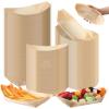 Sliner 300 Pcs Disposable Wood Boat Plates Dishes Food Boats Disposable Wooden Appetizer Sushi Plates Bulk for Catering and Home Use(7 Inch)(8 Inch)
